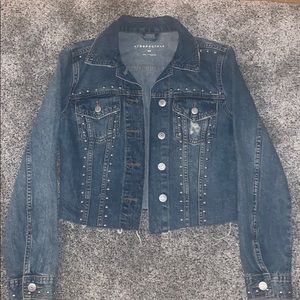 Jean Jacket with Beaded Accents